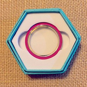 Origami Owl Large Living Locket Face with Enamel in Perfectly Pink